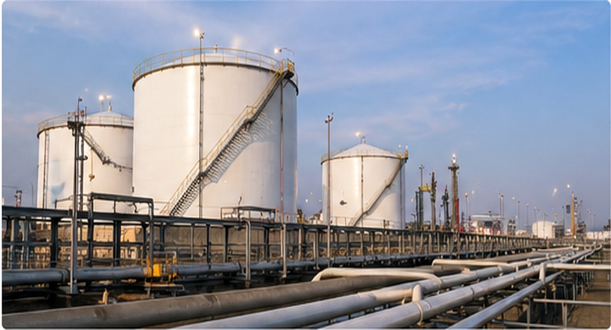 Petroleum storage tanks and pipeline infrastructure
